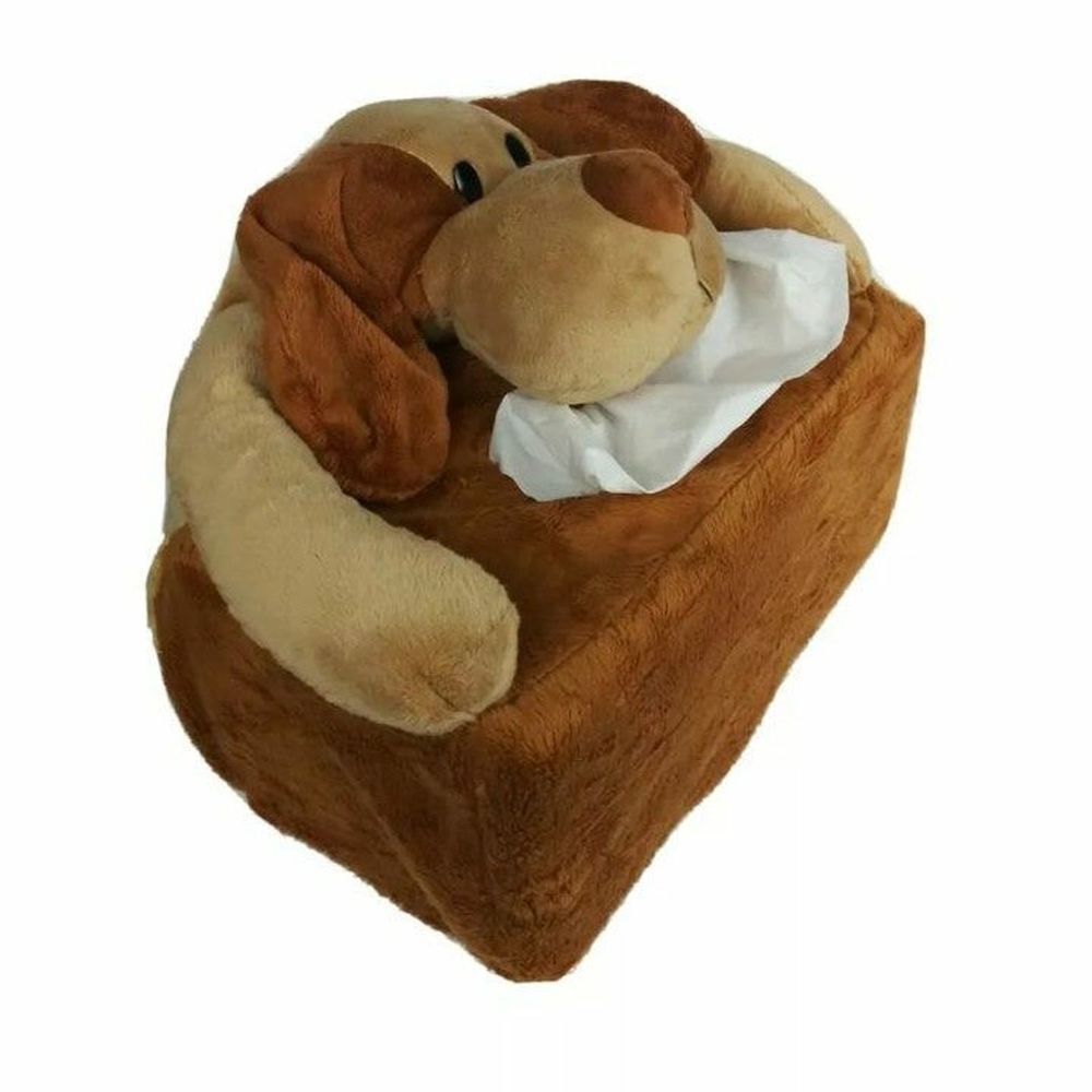 Cute Dog Plush Tissue Box cover nursery decor